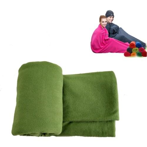 Ultra-light 2 thickness Polar Fleece Sleeping Bag for Portable Outdoor Camping Travel Warm Sleeping Bag Liner