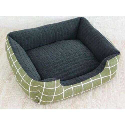 Warm Lattice Dog House for Small Medium Large Dogs Removable Cat Bed House Littler Mattress Puppy Cage Kennel Petshop Products