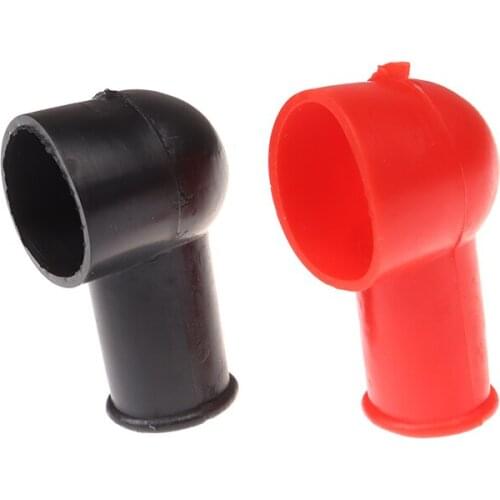 Universal Car Battery Terminal Protective Covers Round Insulating Caps Protector Batteries Accessories