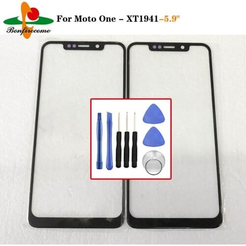 Replacement LCD Front Touch Screen Glass Outer Lens For Motorola Moto one XT1941