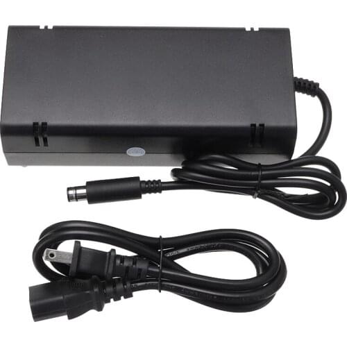 For XBOX 360 E Game Console Charger 12V Home Wall Charger Power Supply US / EU Plug AC Adapter Charging Cable Cord Black