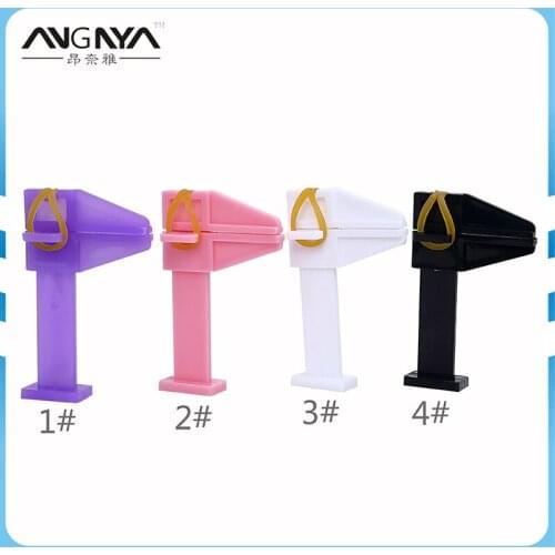 ANGNYA 10pcs/lot Nail Polish UV Gel Acrylic Nail Tips Clip Purple Black Shaping Retaining Tool Nail Art Salon Supplies Art A085