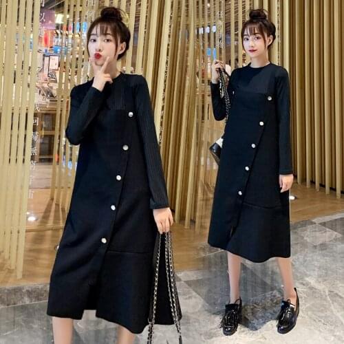 1639# Maternity Clothes Stylish Sweety 2Pcs Maternity Dress Set Clothes for Pregnant Women Pregnant Women Suit