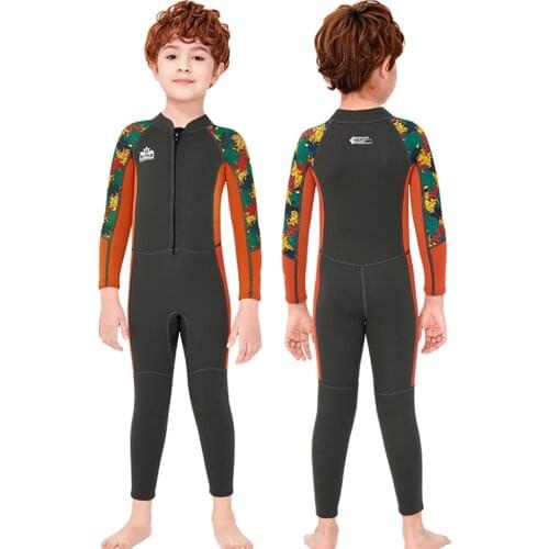 2.5MM Boy Wetsuit Neoprene Surf Children Rash Guards Swimming Windsurf Kitesurf Swimsuit Scuba Diving Clothes Kids Bathing Suit