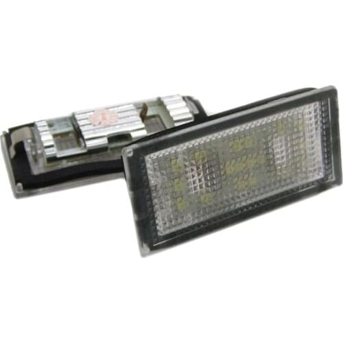 2x White CANbus LED Number License Plate Light Lamp For BMW 7 Series E65 E66 2006-2008 Error Free LED Bulb Lights