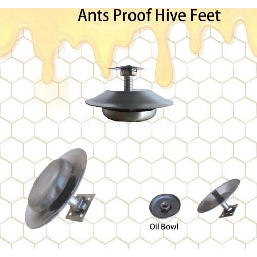4PCS/Set Stainless Steel Ants Proof Hive Feet (Include 4 Feet) Beekeeping tools