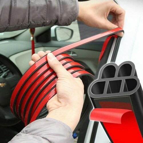 5M L-Shape Car Door Rubber Seal Strip Hood Trunk Trim Edge Moulding Weatherstrip Window Seal Strip