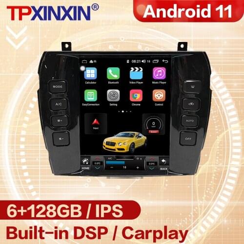 6+128G Carplay Multimedia Android 11 Player Auto Radio Stereo Receiver For Jaguar S-TYPE GPS Navigation Video Receiver Head Unit