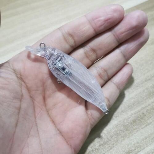 7cm 7.6g 100pcs Blank Nude Baits Crank Pencil Minnow Bait Unpainted Lure Bodies Fishing Bait