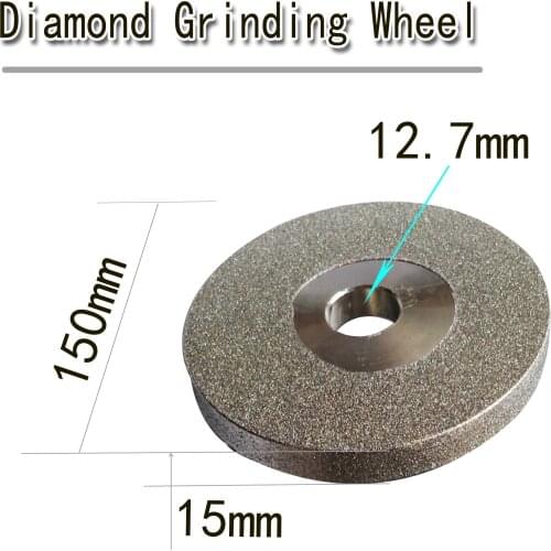 Diamond Grinding Wheel 6-inch 150mm& hole 12.7mm& 15mm thick Sharpening, diamond, metal and other peeling and polishing tools
