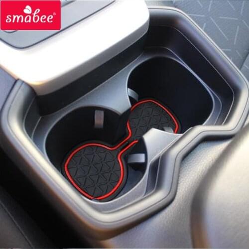 Smabee Car Anti-Slip Gate Slot Mat for Toyota RAV4 2019 2020 XA50 RAV 4 Accessories Cup Holders Non-slip mat Car sticker Coaster