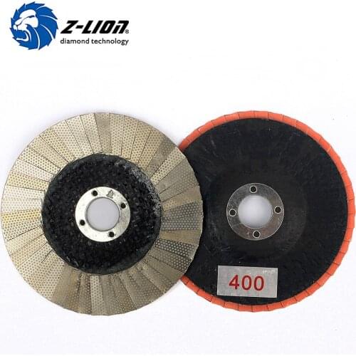 Z-LION 4 Inch 100mm Diamond Grinding Wheel Disc Diamond Coated Flat Wheel Disc Glass Stone Grinding Cutting bowl Shape Grinding