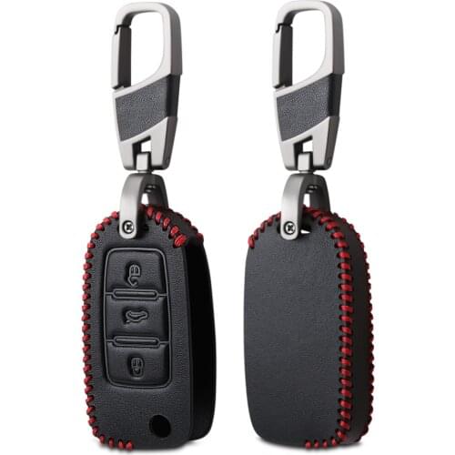 Leather car key case key cover For VW Golf 5 7 Bora MK6 7 Jetta Polo Passat B5 B6 B8 Skoda Octavia A5 Fabia SEAT Ibiza Leon new