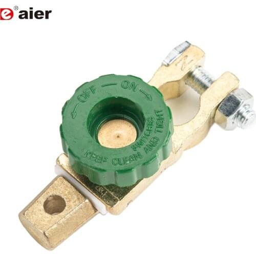 Daier Car Battery Master Disconnect Switch Battery Terminal Link Quick Cut OFF Switch Rotary Isolator Switch 12V/24V