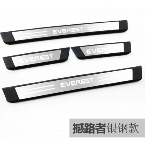 For Ford everest 2018 High-quality stainless steel Plate Door Sill Welcome Pedal Car Styling Accessories 4pcs/set