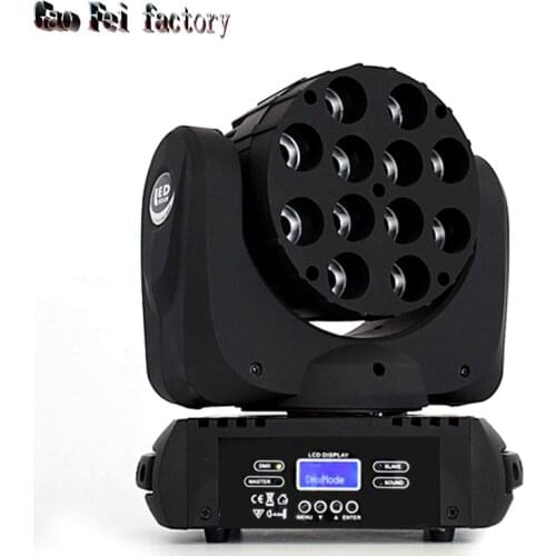 Moving Head LED Wash 12X12W RGBW 4In1 Beam DMX Light With 16Chs Rotating Lamp Stage Mobile Lighting For Party Show Disco Wedding