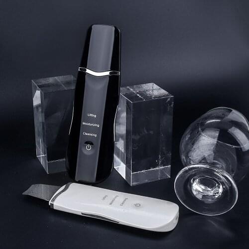Home Use Ultrasonic Skin Scrubber Deep Cleaning Face Scrubber Facial Peeling Shovel Massager Whitening Lifting Tool Skin Nursing