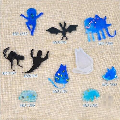 Cattle ghost mould Campanula Pendant Necklace Jewelry Mould Hair Accessories Resin Craft Tool resin molds for jewelry