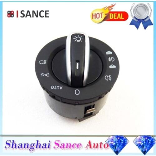 ISANCE Chrome Fog Headlight Control 4F1941531E For Audi A6 S6 C6 Allroad Q7 RS6 Quattro 2005 2006 2007 2008 2009 2010 2011-2014