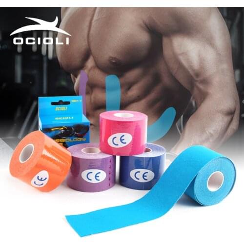 6 Rolls Kinesiotape Athletic Tapes Kinesiology Tape Sport Taping Strapping Good Quality Football Exercise Muscle Kinesiotextape