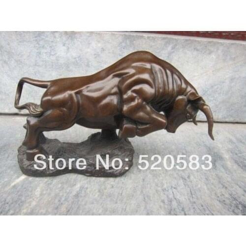 Chinese Fengshui Bronze OX bull statue Figures