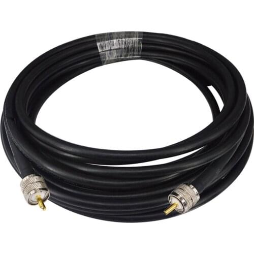 RG8 Coax Coaxial Antenna 10M Cable UHF Male to UHF Male Connectors 50 OHM Jumpers Amateur CB Radio Antenna Cable Wire