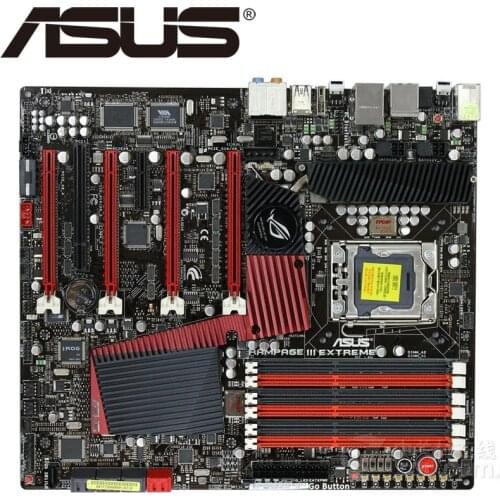 Asus Rampage III Extreme Desktop Motherboard X58 Socket LGA 1366 i7 Extreme DDR3 24G ATX UEFI BIOS Original Used Mainboard