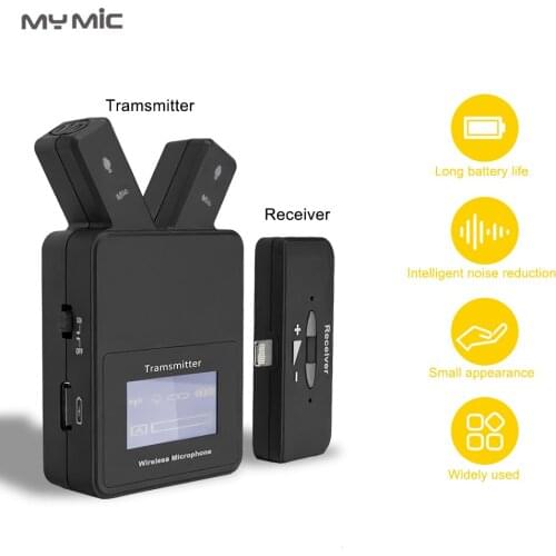 MY MIC W109 Wireless Lavalier Microphone 2.4 GHz with lightning Plug For Phone teaching outdoor recording