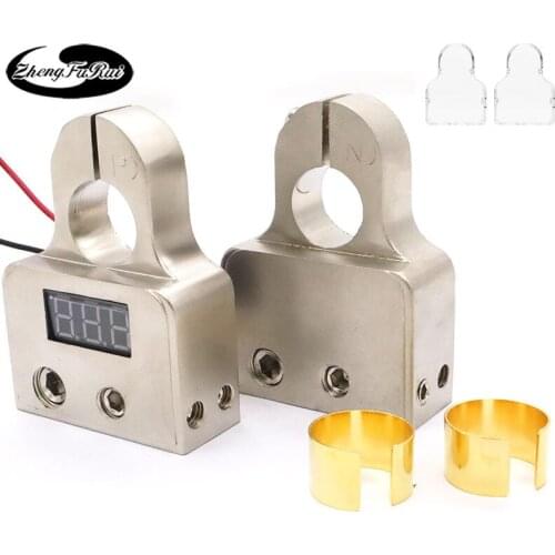 Car audio modification car battery battery head installation car battery head battery clip battery terminal with display