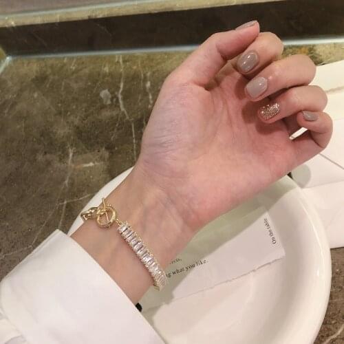 Fashion Retro Simple Bracelet Cold Wind Personality Circle Hand Rope Temperament Jewelry Geometric Alloy Wedding Jewelry