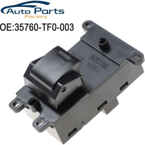 New Rear Left Right Power Master Window Switch For HONDA FIT JAZZ CITY 2009-2014 CIVIC 2012-2015 35760-TF0-003 35760TF0003