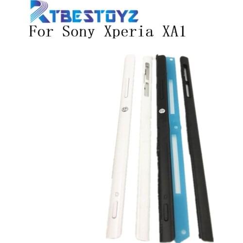 Original New For Sony Xperia XA1 G3116 G3115 G3112 Middle Frame Bezel Housing Side Rail Stripe with Side Buttons