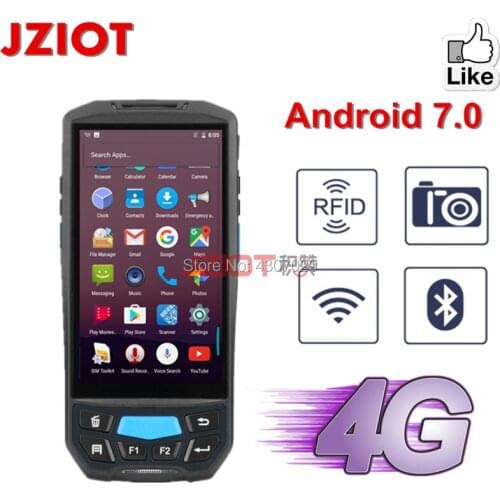 PDA 5 inch Android 7.0 4G RFID 2D Barcode Scanner Rugged Handheld Mobile Portable PDA Wireless Barcode reader