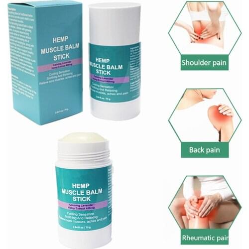 75g Hemp Balm Roller Ointment Rheumatism Arthritis Relieve Muscle Pain Neck Back Shoulder Body Pain Relaxation Plaster Joint