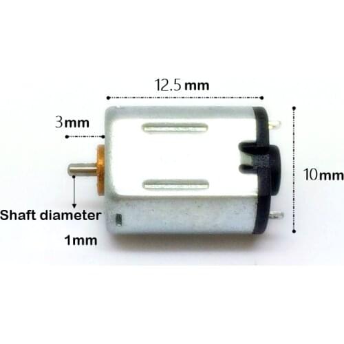 Precision Micro M10 Motor with Precious Metal Brush DC 3V-5V 30500RPM Mini Motors for DIY Models Output Shaft Dia 1mm Length 3mm