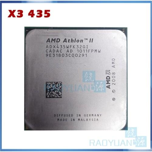 Athlon II X3 435 X3-435 2.9 GHz Triple-Core CPU Processor ADX435WFK32GI ADX435WFK32GM Socket AM3