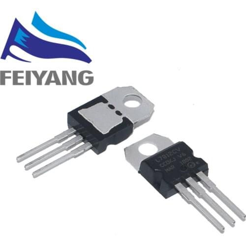 10PCS L7812CV TO-220 L7812 LM7812 7812 Positive-Voltage Regulators