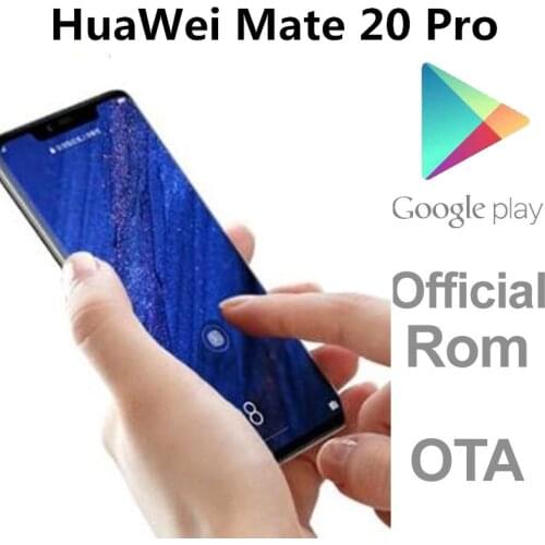 DHL Fast Delivery HuaWei Mate 20 Pro 4G LTE Cell Phone Android 9.0 Kirin 980 IP68 Waterproof 6GB RAM 128GB ROM 6.39" 2K Screen