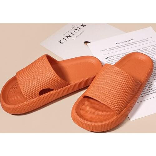 Summer Women Slippers Air Cushion Thick Platform Home Ladies Slides Non Slip Living Indoor Slippers Comfort Soft Flat Shoes