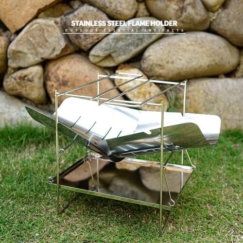 Outdoor Ultra-light Foldable and Easy To Store Incendiary Barbecue Grill Portable Stove Burning Wood Fire Charcoal Barbecue