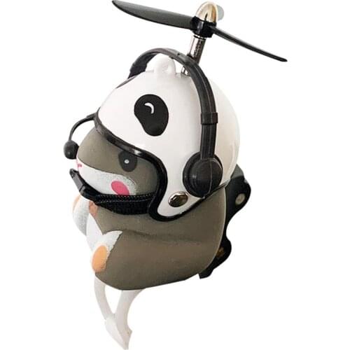 Cycling Bell Hamster Scooter Decoration Button Battery Cute Ringing Bell Kids Toys Hamster Decoration Bicycle Accessories