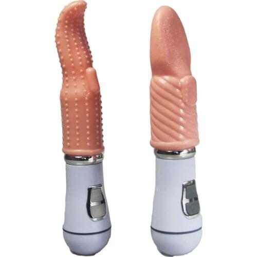 Tongue Vibrator Female Masturbation Sex Toys Orgasm G Spot Massager Dildo Vibrating For Women Adult Erotic Products girls gifts