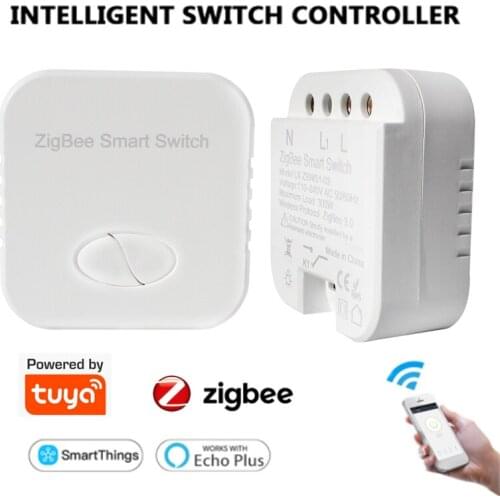1/2 Gang Tuya ZigBee Wifi Smart Switch Diy Relay Module Smart Life/Tuya APP Remote Control,Works With Alexa Echo Google Home