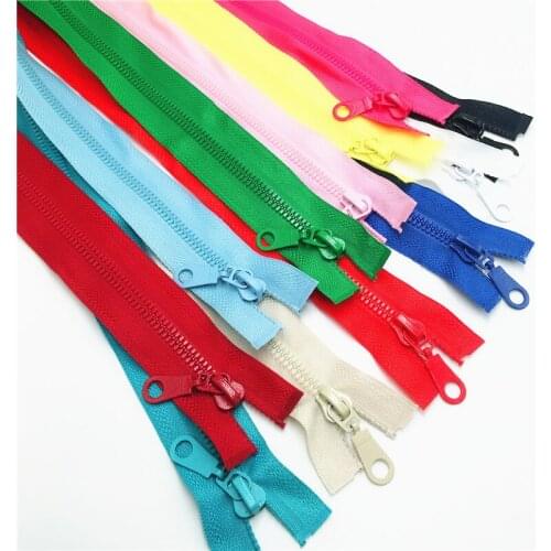 1pc 5# 20inch 50CM Length High Quality Resin Zippers Open-End Sportwear Apparel Bags Sewing Accessories (Color U PICK)