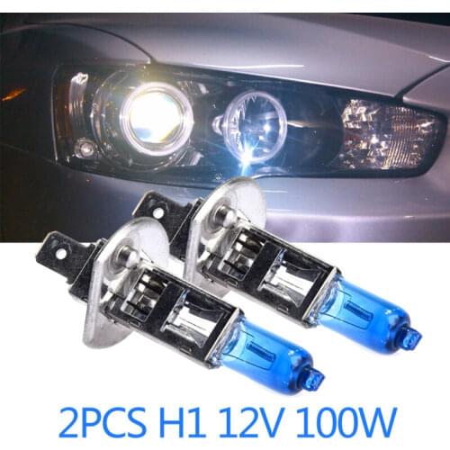 2Pcs/set Car Headlights 6000K Super Bright White Head Light Auto Halogen Headlight Lamp HOD Bulb 12V 100W