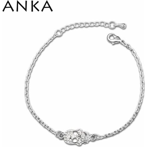 2020 Top Fashion One Direction Pulseira Masculina Pulseiras Femininas Free Shipping Crystal Skull Bracelet #102690