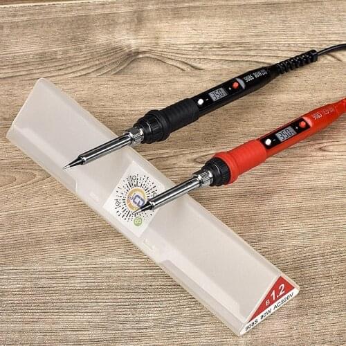 2021 220V 80W Electric Soldering Iron LCD Adjustable Temperature Solder Welding Rework Solder Irons Ceramic Heat Solder