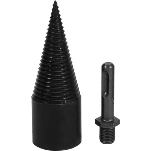 38mm Drill Bit Chop Wood Splitting Tool Cone Log Splitters Wood Breaking Machine Wood Breaker Firewood Chopper