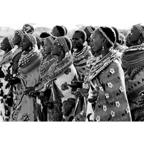 AFRICAN WOMAN - Tribal Picture Art Film Print Silk Poster Home Wall Decor 24x36inch