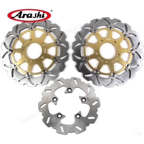 Arashi 1 Set 290 / 220 mm CNC Front Rear Brake Disc For SUZUKI SV 650 S SV650S 2003 2004 2005 2006 2007 2008 2009 Brake Rotors